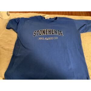 Stonehenge Shirt Boys Large Blue Novelty
